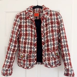 J. Crew Collared lady jacket in painterly tweed